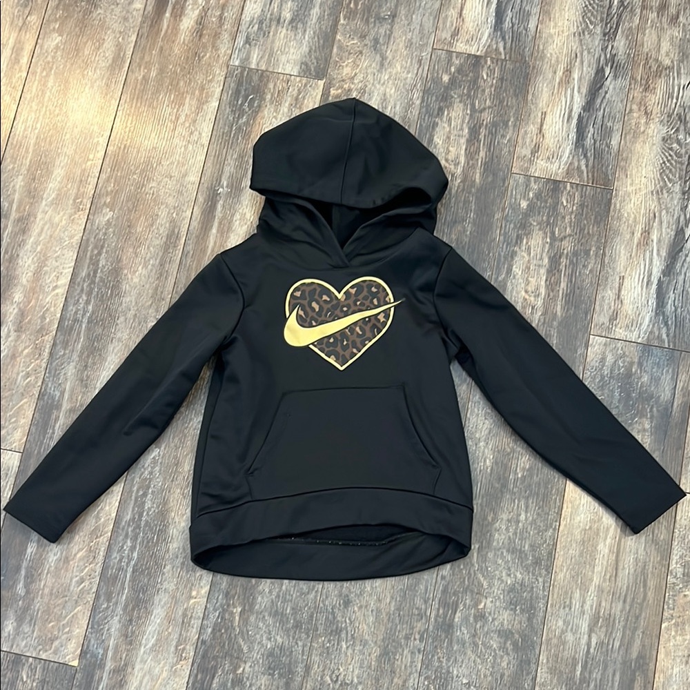 Nike Black Hoodie w/heart